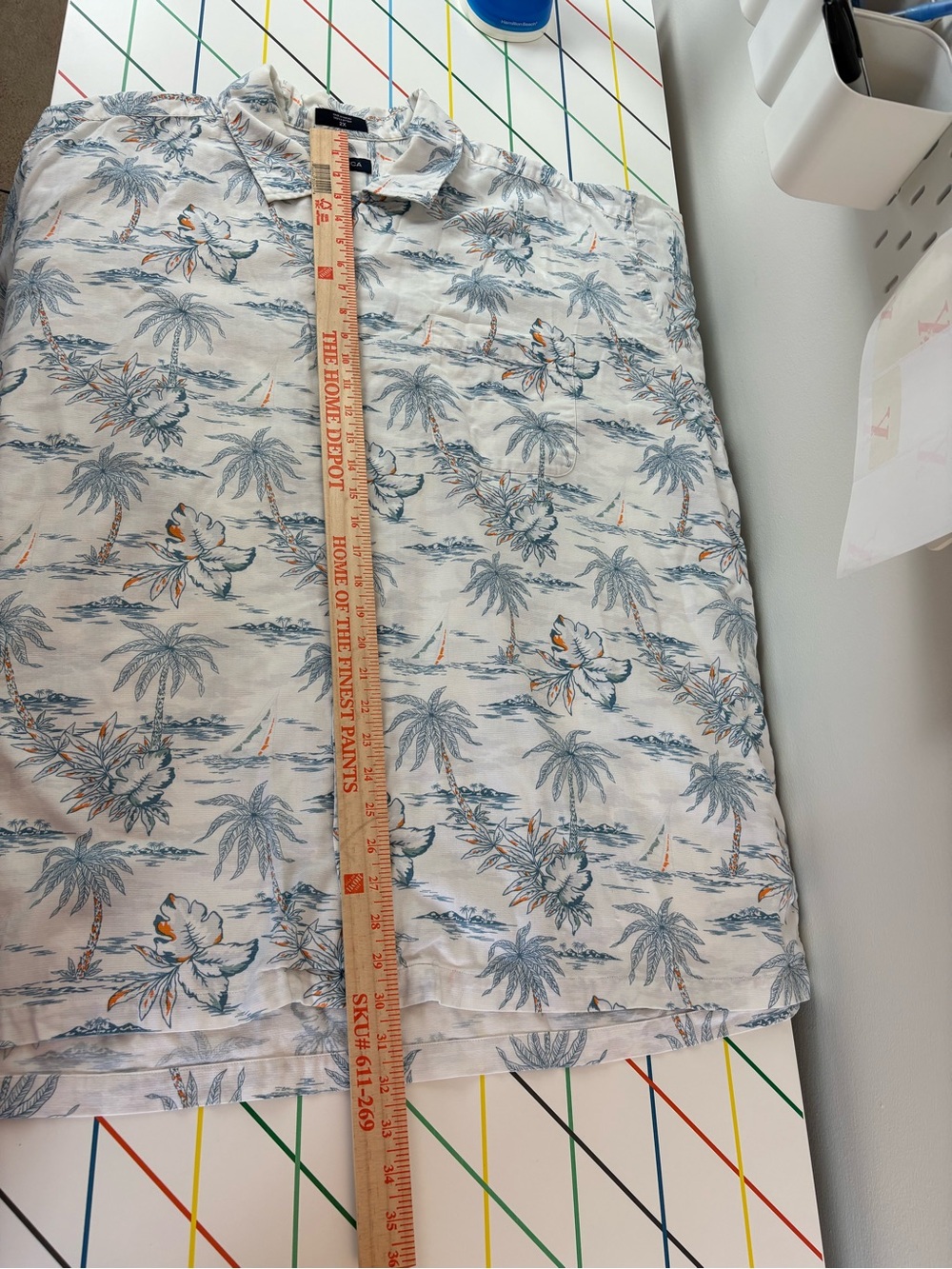 Nautica Men's Short Sleeved Button Up 2X Tropical 100% Cotton Resortwear Aloha - Picture 6 of 8
